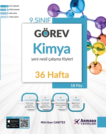 resm ARMADA 9.SINIF GÖREV KİMYA ÇALIŞMA FÖYLERİ (36 HAFTA) *YENİ