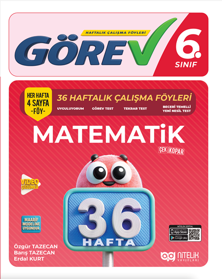 resm NİTELİK 6.SINIF GÖREV 6 MATEMATİK (36 HAFTA)