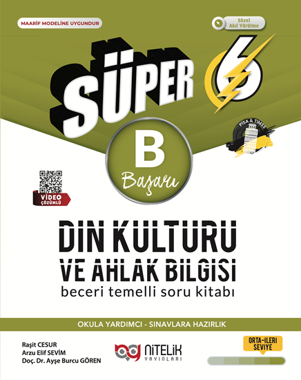 resm NİTELİK 6.SINIF SÜPER DİN KÜLTÜRÜ VE AHLAK BİLGİSİ (B) BECERİ TEMELLİ SORU KİTABI*YENİ*