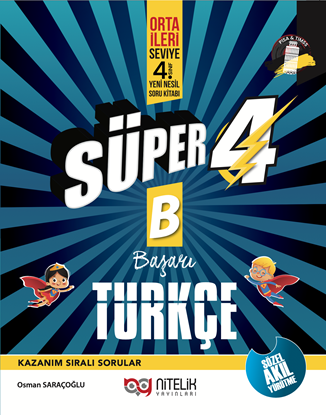 Resim NİTELİK 4.SINIF YENİ NESİL SÜPER TÜRKÇE (B) SORU KİTABI *YENİ*