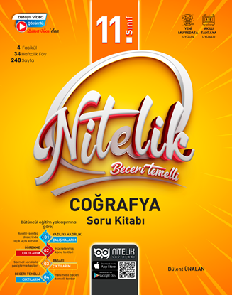 Resim Nitelik 11.Sınıf Beceri Temelli Coğrafya Soru Kitabı