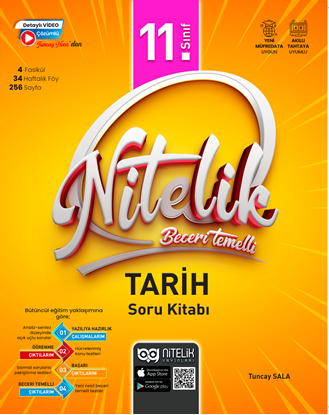 Resim Nitelik 11.Sınıf Beceri Temelli Tarih Soru Kitabı