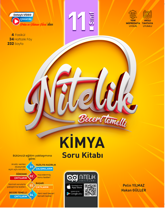 Resim Nitelik 11.Sınıf Beceri Temelli Kimya Soru Kitabı