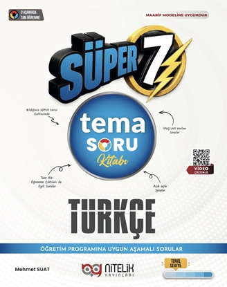 Resim NİTELİK 7.SINIF TEMA TÜRKÇE SÜPER SORU KİTABI
