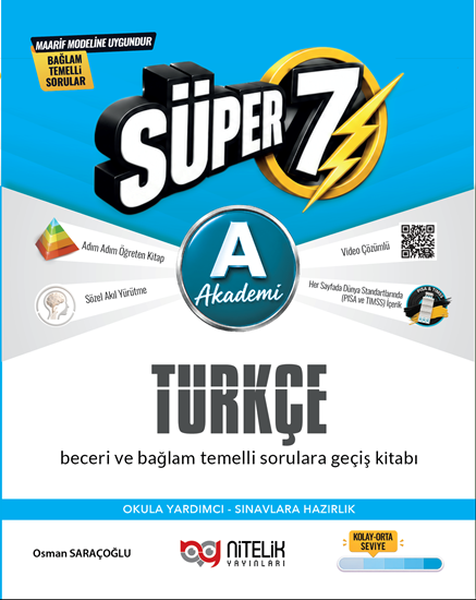 resm NİTELİK 7.SINIF (A) SÜPER TÜRKÇE SORU KİTABI