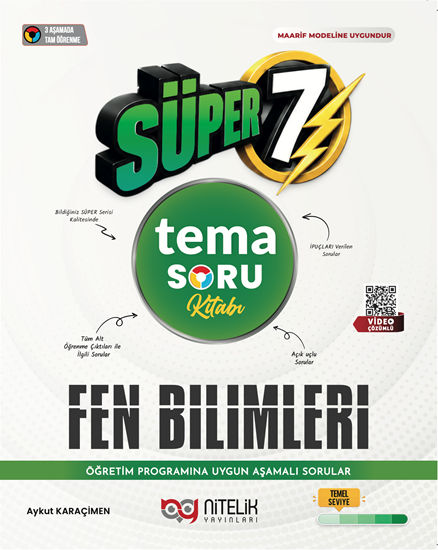 resm Nitelik 7.Sınıf Tema Fen Bilimleri Süper Soru Kitabı