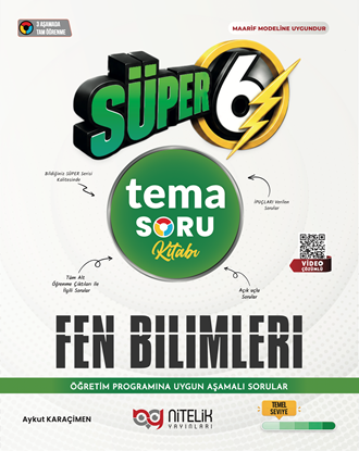 Resim Nitelik 6.Sınıf Tema Fen Bilimleri Süper Soru Kitabı